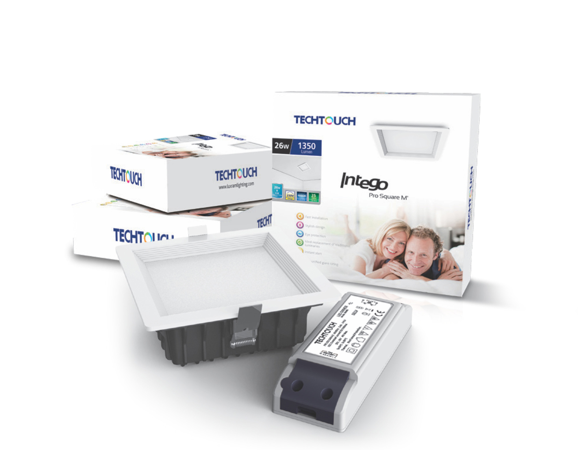 Intego Pro Recessed Ceiling Luminaires Techtouch Square/Rectangular Recess Ceiling Intego Pro Recessed Ceiling Luminaires Techtouch Square/Rectangular Recess Ceiling